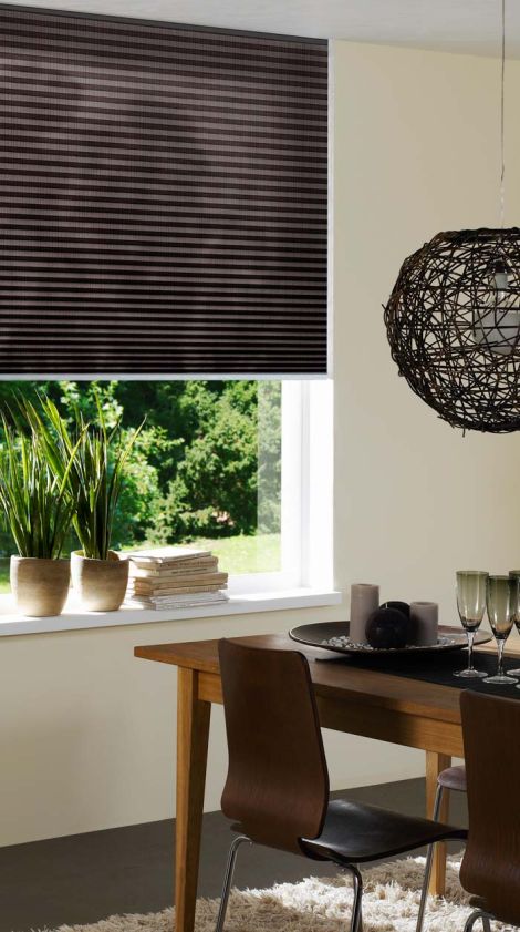 Window Treatments, Table, Brown chair
